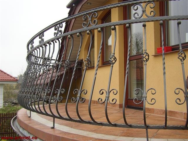 Ornamentalna balustrada żelazna