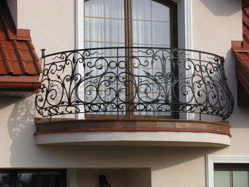 Ręcznie kuta balustrada żelazna